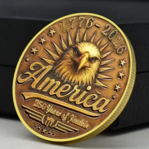 2026 USA 250th Anniversary Coin - Eagle Liberty Bell Spirit of Freedom Medal