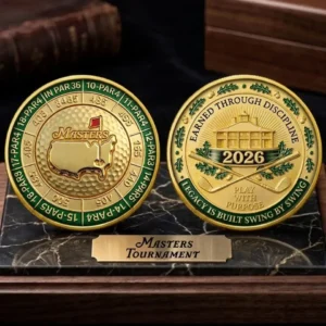 2026 Masters Tournament Gold Coin Augusta National Golf Course Yardage Par Medal