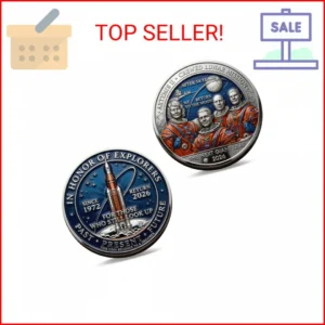 Artemis II 2026 Commemorative Coin – Return to the Moon Challenge Coin