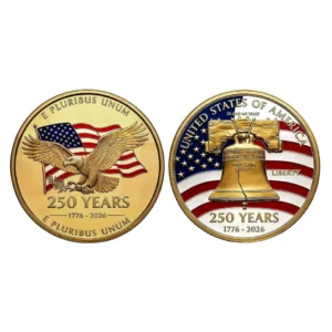 “250th Anniversary of Our Faith in God's Liberty” 1776 - 2026 Commemorative Coin