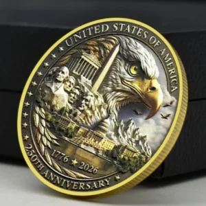 2026 USA 250th Anniversary Coin - Eagle Mount Rushmore Capitol Building Coin