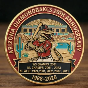 Arizonna 28Th Anniversary Commemorative Challenge Coin 2026