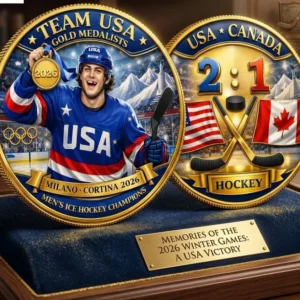 2026 Winter Olympics Defeats Canada 2 1 Hockey Final Coin