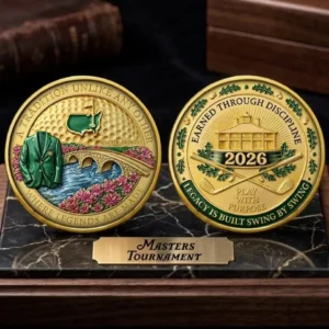 2026 Masters Tournament Gold Silver Coin Augusta National Green Jacket Golf Meda