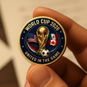 2026 FIFA World Cup Commemorative Coin - Soccer Challenge Coin - Football Collector's Coin - World Cup Souvenir
