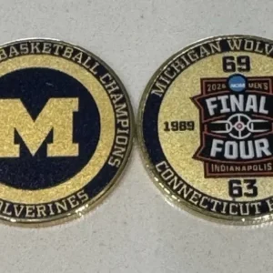 Michigan Wolverines 2026 National Basketball Champions Challenge Tribute Coin