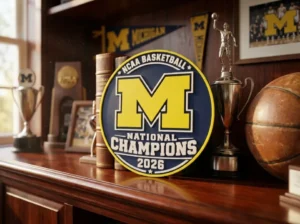 Michigan Wolverines NCAA Basketball National Champions 2026 Coin