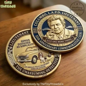 Columbo 55th Anniversary 2026 Commemorative Challenge Coin Gift for Fan
