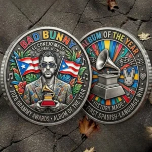 Bad Bunny 2026 Grammy Awards Album Of The Year Coin
