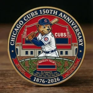 Chicago City Cub Mascot 150Th Anniversary Commemorative Coin 2026