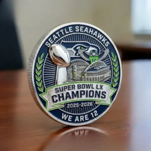 Seahawk Super Bowl LX Champions 2026 Coin