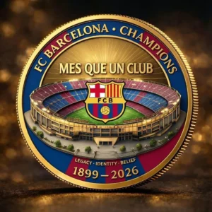 FC Barcelona 2026 Champions Coin Mes Que Un Club