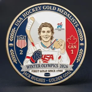Hughes 2026 Winter Gold Medal Commemorative Coin
