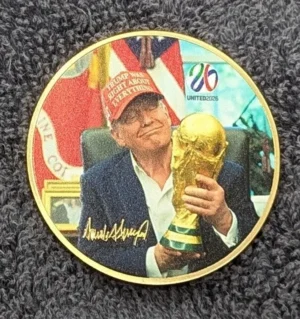 Donald Gold Coin World Cup 2026 250th Anniversary of America Signature USA