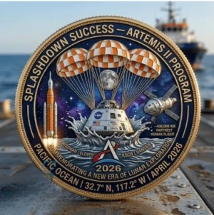 Artemis II Program Splashdown Success April 2026 Commemorative Coin