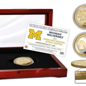 Michigan Wolverines 2026 NCAA Men's Basketball Champions Coin (No Box)
