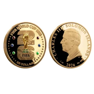 Charles III Solomon Islands  FIFA World Cup 2026 Commemorative alloy Coin