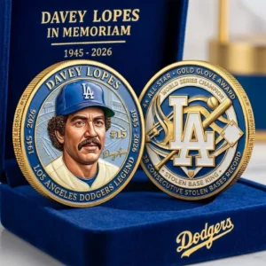Davey Lopess Los Angeles Dodger In Memoriam Commemorative Challenge Coin 2026