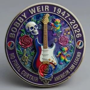 Bobby Weir The Music Never Stopped 1947 2026 Memorial Coin
