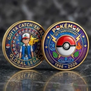 Pokermon 30Th Anniversary 2026 Commemorative Challenge Coin