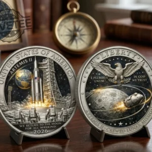 Artemis II 2026 Return To The Moon Silver Coin