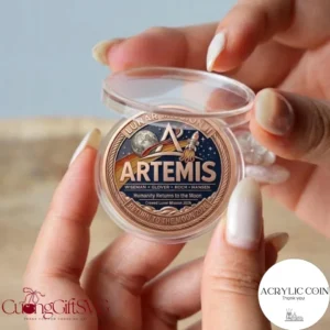 Artemis II NASA 2026 Commemorative Coin Lunar Mission Space Gift