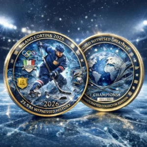 Milano Cortina 2026 World Witnessed Greatness Ice Hockey Collector Coin