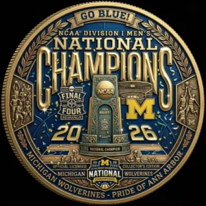 Michigan Wolverines 2026 NCAA National Champions Coin Collector's Medal