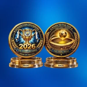 Man City 2026 League Cup Champions Commemorative Coin