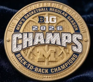 Michigan Wolverines 2026 Big Ten Conference Back-To-Back Champs Coin
