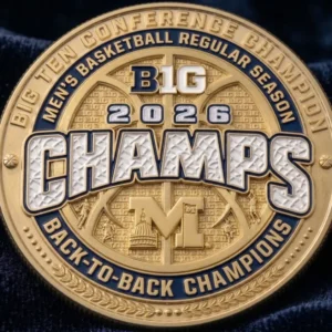 Michigan Wolverines 2026 Big Ten Conference Back-To-Back Champs Coin