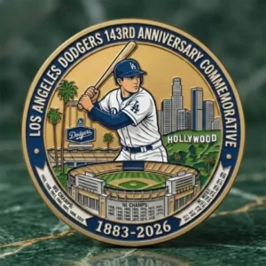 Dodgers 143Rd Anniversary Commemorative Coin 1883-2026