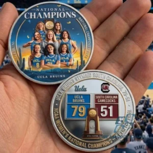 UCLA University 2026 Women's Basketball Champions Commemorative Challenge Coin
