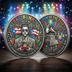 Bunny 2026 Grammy Win Album Of The Year Commemorative Coin