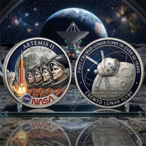 Artemis II Mission 2026 Nasa Commemorative Coin Lunar 2026 Space Souvenir Gift
