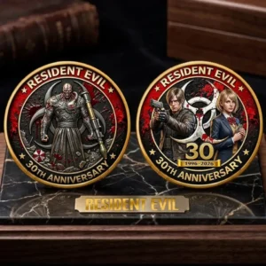 Resident Evil 30th Anniversary 2026 Commemorative Coin Fan Collectible Gift