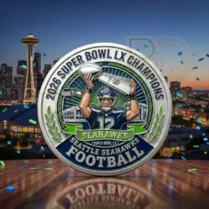 Seattle Seahawks Super Bowl LX 2026 Winner Commemorative Coin
