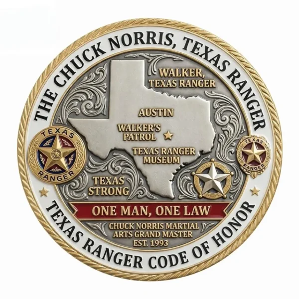 Walker Texas Ranger Chuck Norris Commemorative Coin 2026 - Tazila