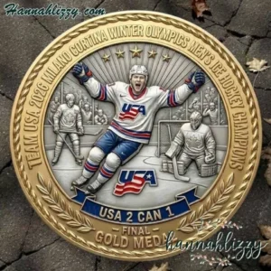 Team USA 2026 Milano Cortina Winter Olympics Men's Ice Hockey Champions Coin