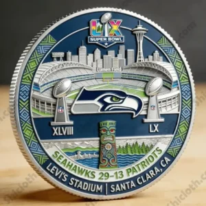 Super LX Champions 2026 Seahawks Commemorative Coin