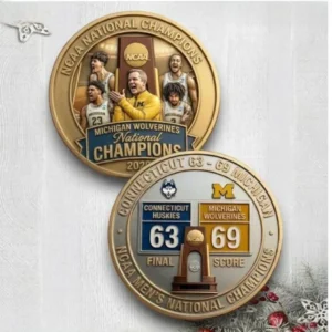 Wolverines 2026  Men's Basketball Champions Commemorative Coin