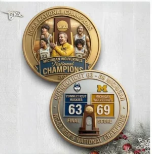 Wolverines 2026  Men's Basketball Champions Commemorative Coin