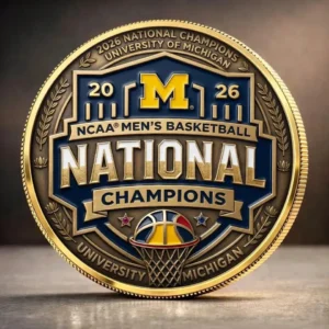 Wolverines 2026 Men's Basketball National Champions Commemorative Coin –  22