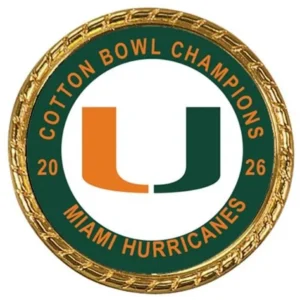 Tribute Coin Miami Hurricanes 2026 Cotton Bowl Champions