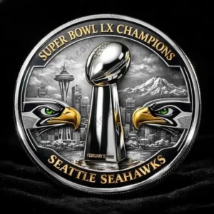 Super Bowl LX Champions 2026 Seahawk Commemorative Coin