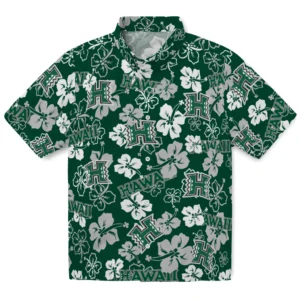 Hawaii Rainbow Warriors Hibiscus Bloom Hawaiian Shirt
