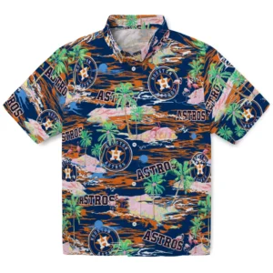 Houston Astros Flamingo Retreat 2026 Hawaiian Shirt