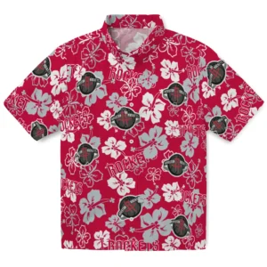 Houston Rockets Hibiscus Bloom Hawaiian Shirt