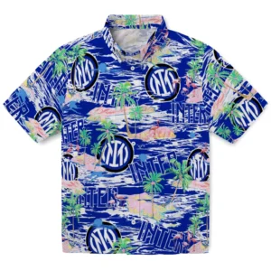 Inter Milan Flamingo Retreat 2026 Hawaiian Shirt