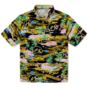 Iowa Hawkeyes Flamingo Retreat 2026 Hawaiian Shirt